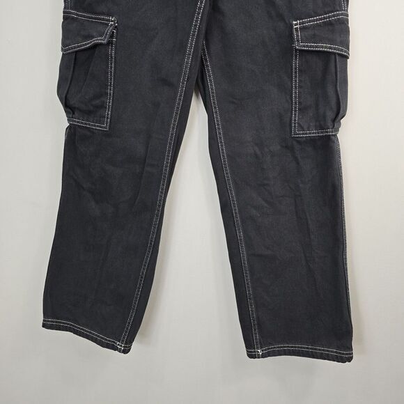 BDG Urban Outfitters Jeans Womens 27 X 29 Black Denim Skate Wide Leg Carpenter - Picture 3 of 13